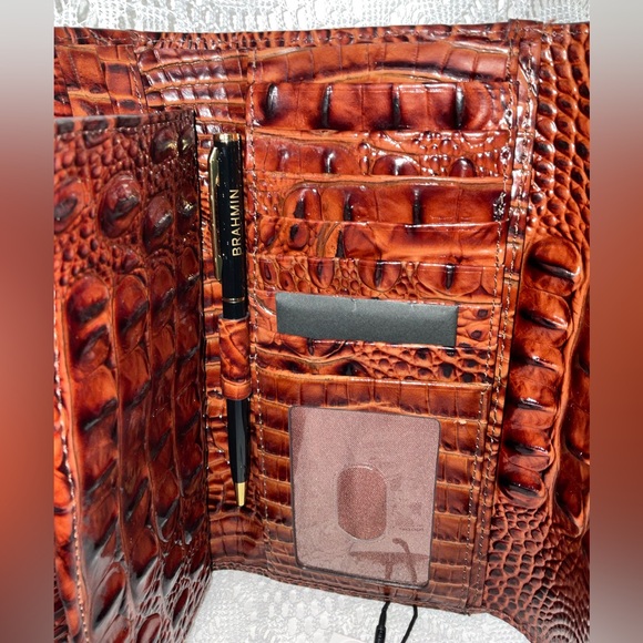 Brahmin Modern Checkbook Wallet, Pecan Melbourne, NWT - Picture 4 of 9